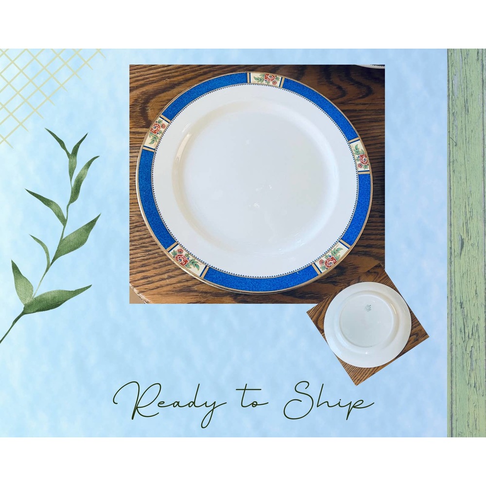 Dinner Plate - Hand Painted Antique 1930s Allertons Ltd. Bone China